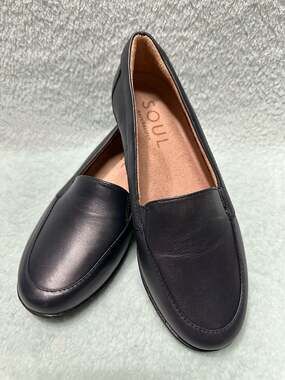 SOUL Naturalizer Women's Kacy Leather Slip-On Loafers in Navy